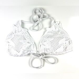 Women’s White Bikini Top Size Medium